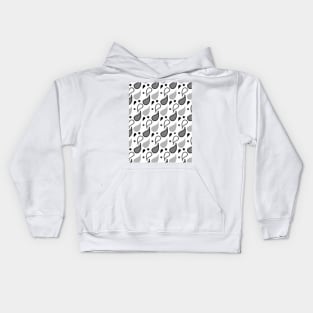 Black and white paisley Kids Hoodie